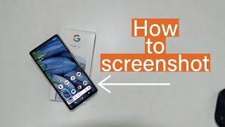 How to take screenshot on Google Pixel 7A - 3 Ways