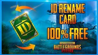 HOW TO GET FREE RENAME CARD IN PUBG MOBILE MALAYALAM GET RENAME CARD IN PUBG MOBILE RENAME CARD PUBG