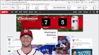 espn mlb scoreboard demo