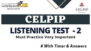 Celpip Listening Mock Test - 2 | Celpip Listening Test Practice With Answers