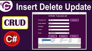 Complete CRUD Operation in C# With SQL | Insert Delete Update Search in SQL using ConnectionString