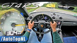 PORSCHE 718 GT4 RS *304km/h* TOP SPEED on AUTOBAHN by AutoTopNL