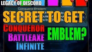 Legacy of Discord: Secret? Conqueror, Battleaxe, Infinite Emblem