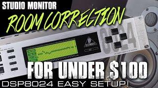 Cheap studio monitor room correction with the Behringer DSP8024! HOW TO SETUP