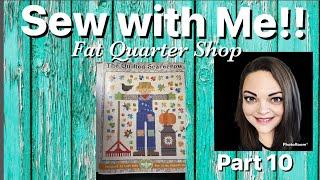 Sew with me! Quilted Scarecrow by Lori Holt - Part 10 - Finishing 1