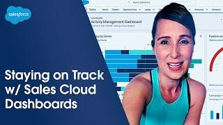 Staying on Track with Sales Cloud Dashboards | Salesforce #Shorts