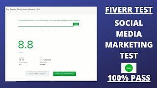 Fiverr Social Media Marketing Test #2021 #Questions&Answer #fiverr.com