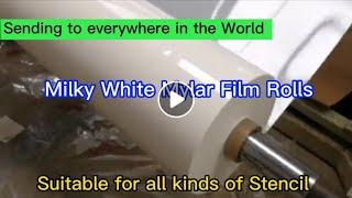 PET white Mylar film motor winding Insulation film Stencil Template film