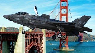 U.S. Marines F-35B Demo Incredible View over San Francisco 2024