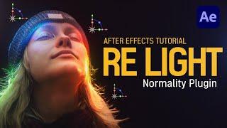 After Effects Face Re Lighting normality Plugin Tutorial l 스틸사진 라이팅 (Include project files)