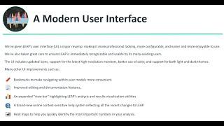 LEAP's Modernized User Interface