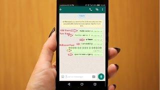 How to Send WhatsApp Messages in Different Fonts Style (No App)