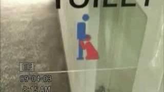 Moving Toilet Signs (Funny Sex Animation from Security Camera)