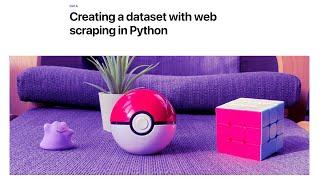 Web scraping with Python to extract data