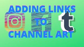 how to add links in youtube channel art