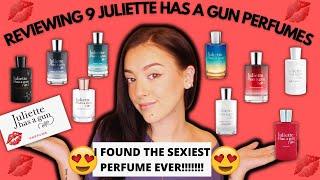 REVIEWING JULIETTE HAS A GUN PERFUME RANGE! NOT A PERFUME, LIPSTICK FEVER, MMM.., VANILLA VIBES, ETC