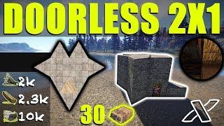 Doorless 2x1 - 30+ SATCHELS - Roof Exploit Rust - Solo/Duo - Building 3 0