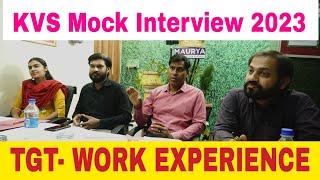 KVS Mock Interview -6 l #Work Experience #kvs #interview #preparation #tgt #electrical