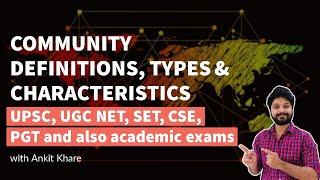Community in Sociology/Basics of Sociology part 9/Sociology for UCG NET sociology/Sociology Guru