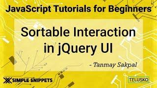 Sortable Interaction in JQuery UI
