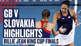 Watson & Nicholls v Hruncakova & Mihalikova | GB v Slovakia - Billie Jean King Cup Semi-Final 2024