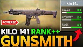 KILO 141 GUNSMITH WITH MINIMAL RECOIL IN CALL OF DUTY MOBILE | KILO 141 BEST RANK BUILD |