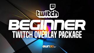 BEGINNERS Twitch Overlay Pack | Complete Package | START Your Stream NOW!