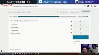 Live Security+ Study || Official CompTIA Practice Questions  ||