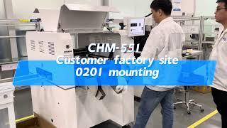 4 heads high precision CHM-551 pick and place machine mounting 0201 Charmhigh