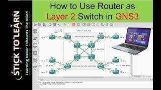 How To Use Router as Layer 2 Switch in GNS3, Best Settings for GNS3