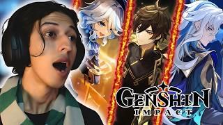 NEW PLAYER Reacts to EVERY Genshin Impact Character Trailer (Help)