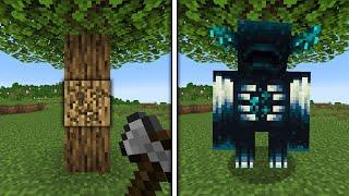 Beating Minecraft But Breaking Blocks Spawns Mobs