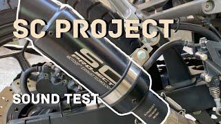 SC Project Exhaust Sound Test with NINJA 300