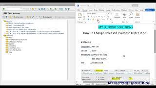 How To Change Released Purchase Order In SAP | SAP MM (ECC/ S4 HANA)