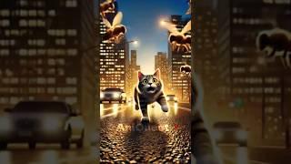 A rabbit and a cat's story is more than … it becomes a fight for survival#For you#Shorts#cute #go