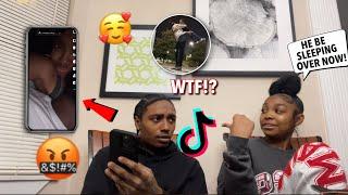 REACTING TO MY 17 YEAR OLD SISTER TIKTOKS! *SHE TOO GROWN NOW*