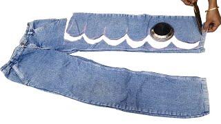 Awesome and Creative Idea From Old Jeans # DiY Idea From Old Jeans # Waste Cloths Recycle Idea