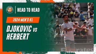 Djokovic vs Herbert Round 1 Head to Head | Roland-Garros 2024