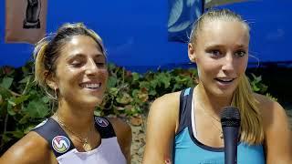 MB Sports TV Giulia Gasparri and Ninny Valentini Beach Tennis Interview in Puerto Rico