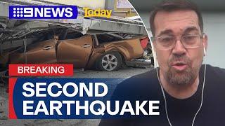 Vanuatu rocked by second earthquake | 9 News Australia