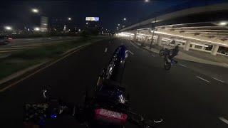 2024 and 2018 Yz450 wheelie thru center city in Philly!