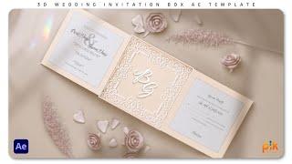 3D Wedding Invitation Box - Free After Effect Template | Pik Templates