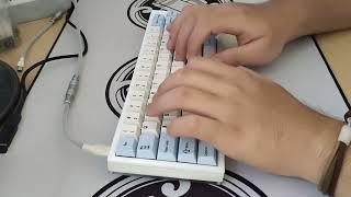 Ombrewok65 w/ Gateron Black KS-3 Lubed Stacked Acrylic Keyboard Typing/Sound Test