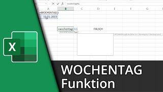 Excel Wochentag Funktion | =WOCHENTAG()  Tutorial