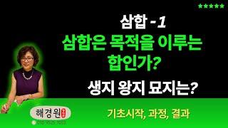 삼합-첫번째, 목적의 합인가? 왕지와 생지의 관계 묘지는 생지는 시작 기초과정, 왕지는 과정을 중시, 묘지는 결과를 중시