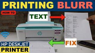 HP Printer Printing Blurry Text.