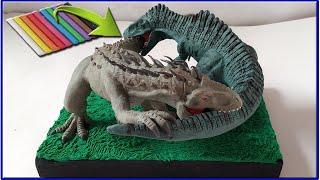 INDOMINUS REX vs GIGANOTOSAURUS with Clay/Plastilina. Jurassic World