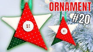 Folded Fabric Star Ornament // DIY Christmas Ornaments