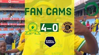 Mamelodi Sundowns 4-0 Kaizer Chiefs | Fan Cams | Reaction from the stands