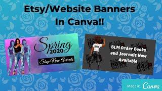 Canva Tutorial: Etsy & Website Banners